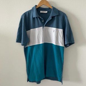Rare Yves Saint Laurent Vintage Blue Contrast Polo